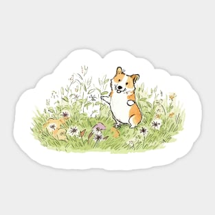 Cute Corgi Sticker